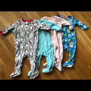 Fleece footed pajamas